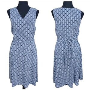 41 Hawthorn sleeveless faux wrap dress